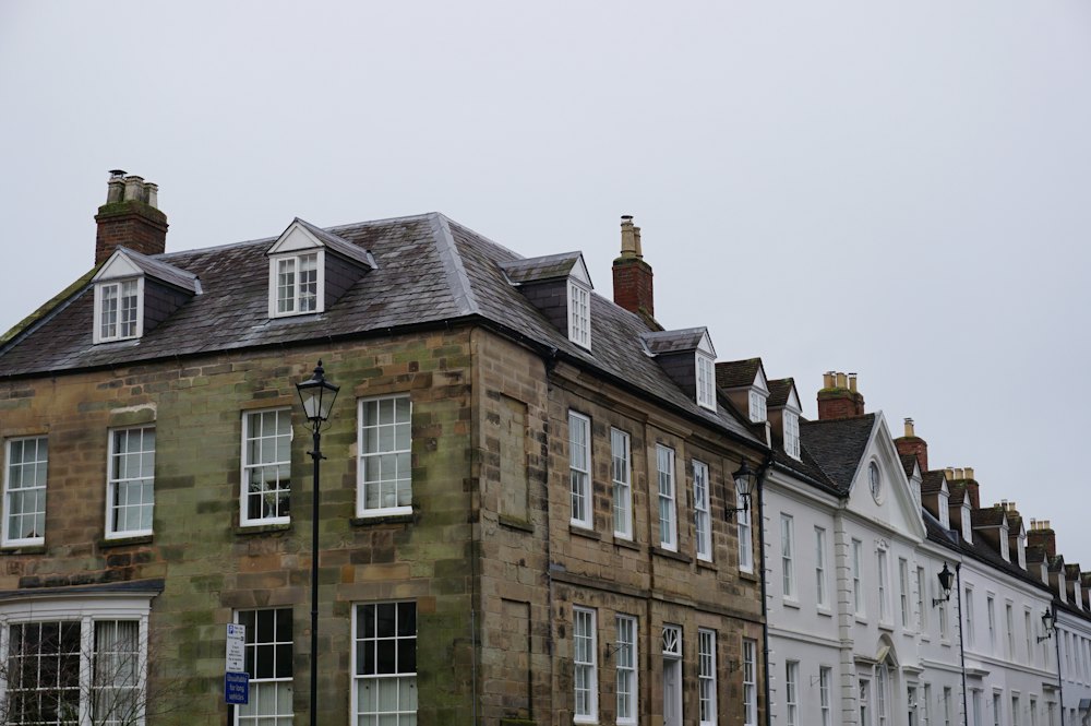 Row of Georgian townhouses
